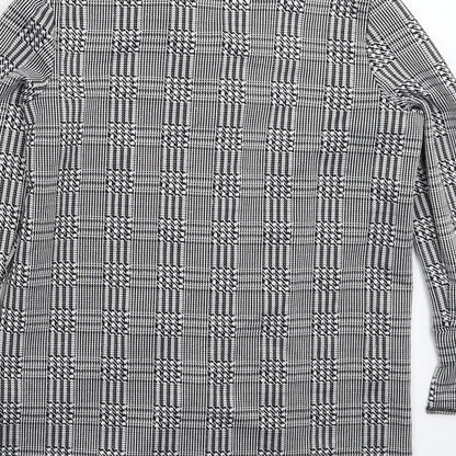 Preloved Cameo Womens Grey Houndstooth  Jacket Blazer Size 8 - Label