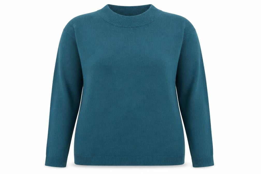 Pure & Natural Womens Blue  Knit Pullover Jumper Size 16