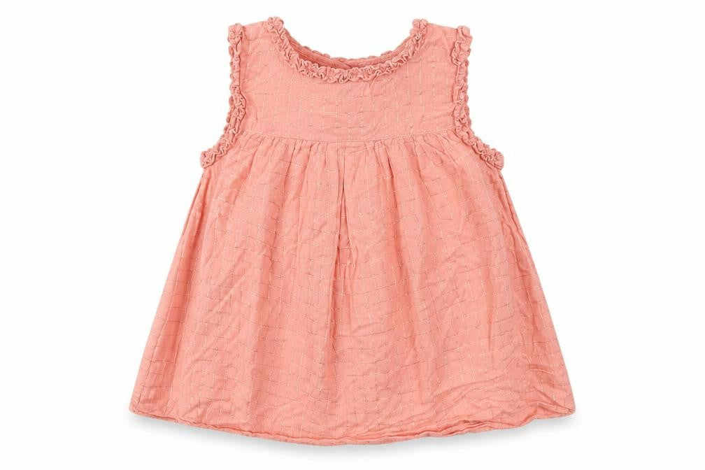 NEXT Girls Pink Check  Fit & Flare  Size 5-6 Years