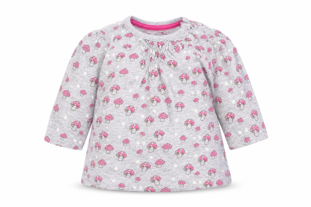 Earlydays Girls Grey   Basic T-Shirt Size 0-3 Months