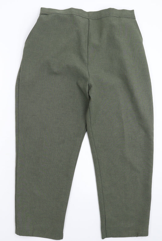 Preworn Womens Green   Cropped Trousers Size 32 in L33 in