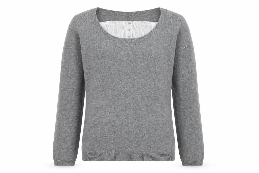 CFK Girls Grey  Knit Pullover Jumper Size 8 Years