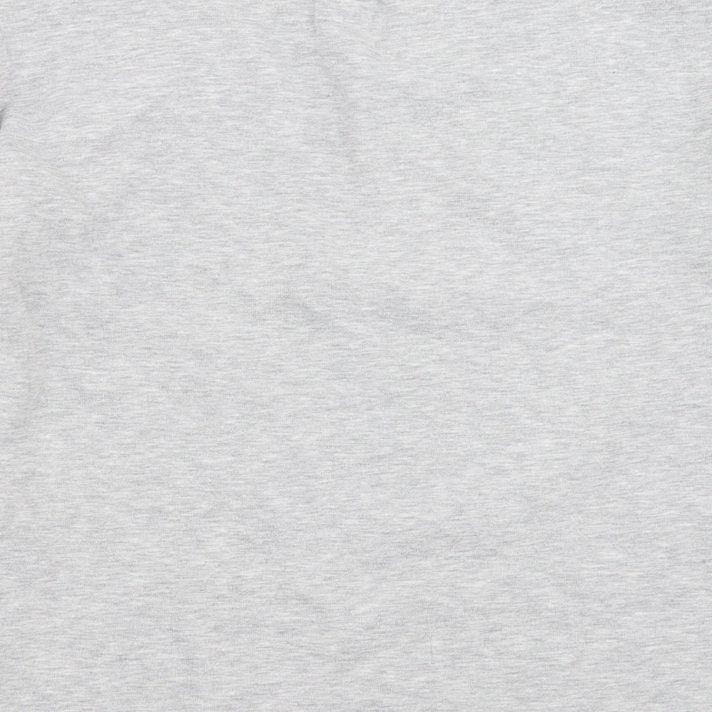 Papaya Womens Grey Floral  Pullover Sweatshirt Size 8