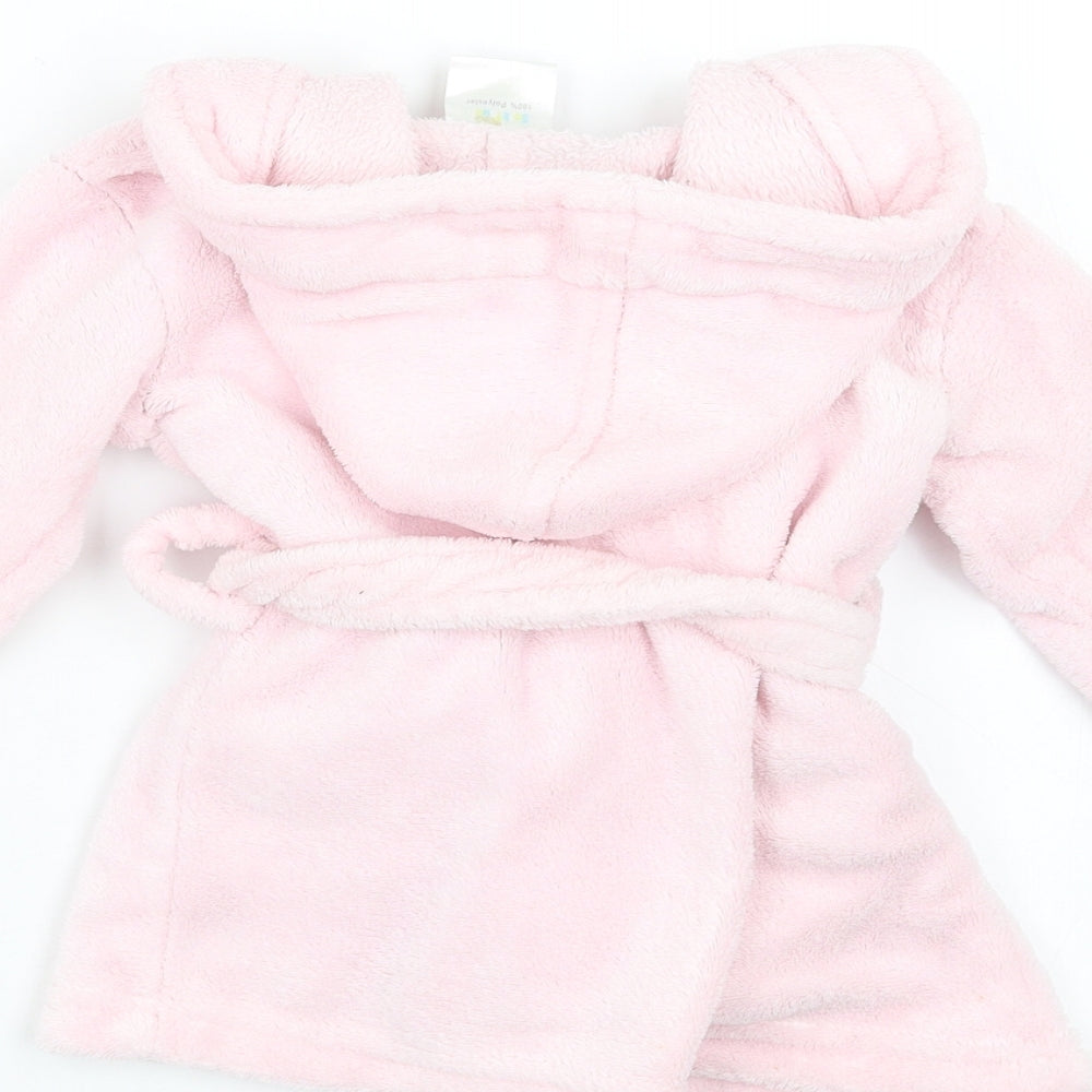 Soft Touch Girls Pink Solid   Robe Size 6-9 Months