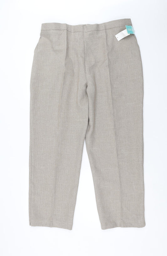 Emma Collection Womens Beige   Trousers  Size 24 L28 in