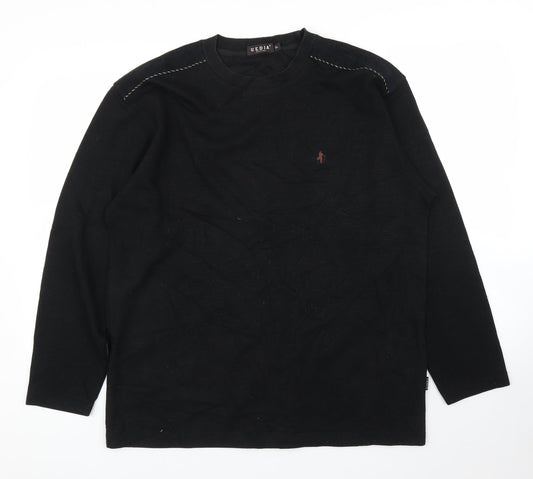 Uedia Mens Black   Pullover Jumper Size XL