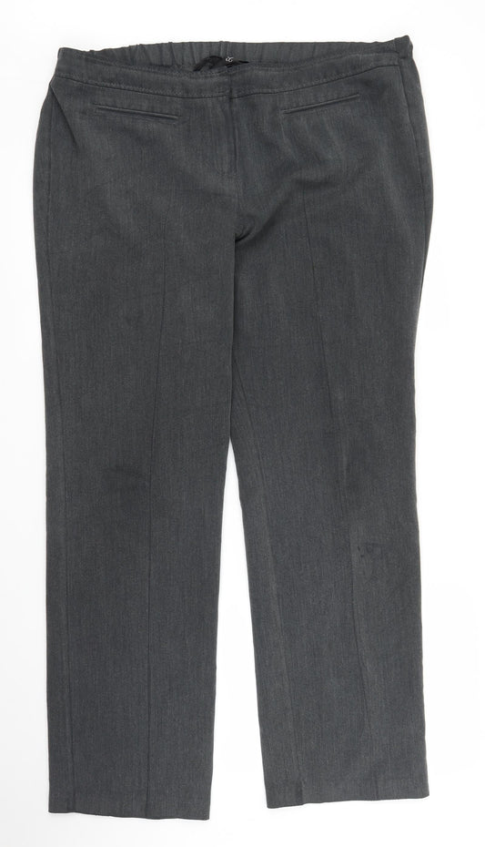 Very Womens Grey   Trousers  Size 14 L29 in