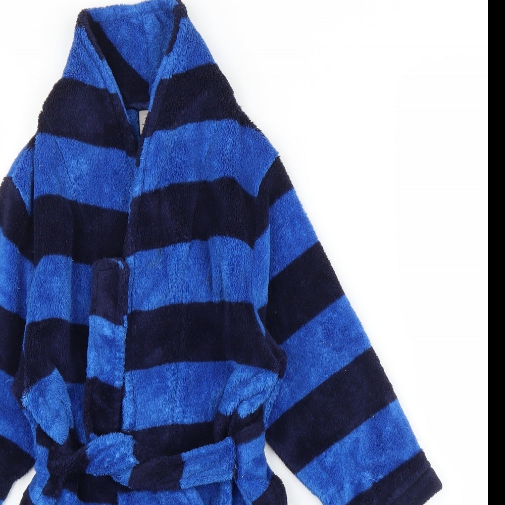 TU Boys Blue Striped   Robe Size 2-3 Years