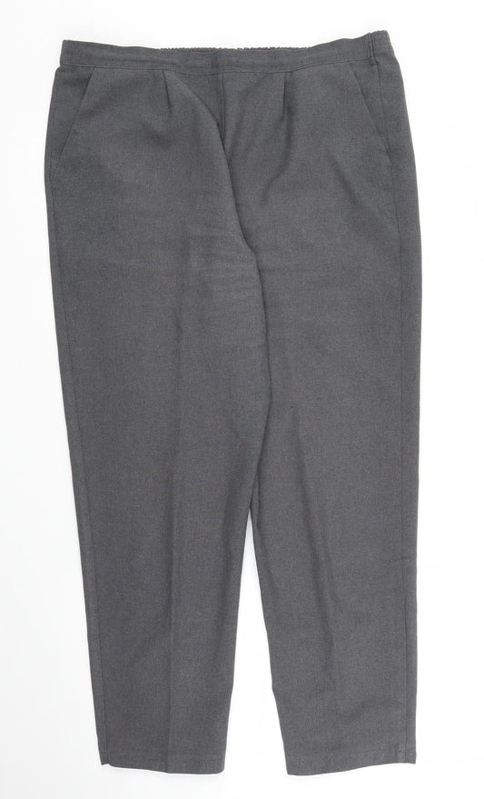 Happit Womens Grey   Capri Trousers Size 16 L26.5 in