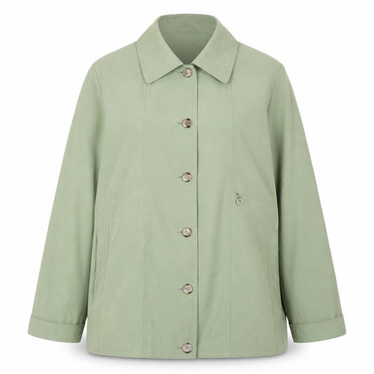 Arielle Womens Green   Rain Coat Coat Size 18
