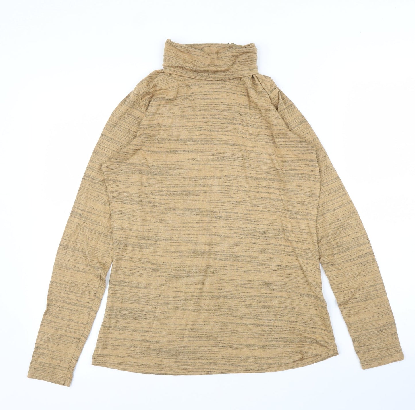 M&S Womens Beige   Basic T-Shirt Size 12