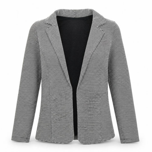 NEXT Womens Black Striped  Jacket Blazer Size 10