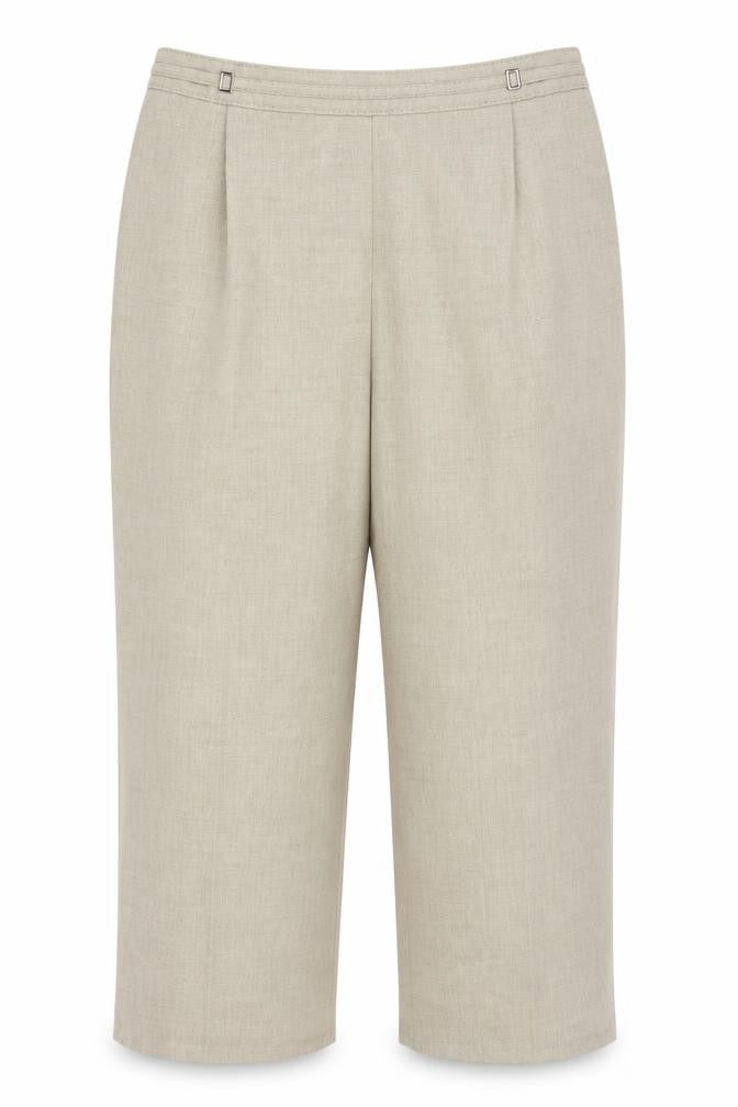 Marks & Spencer Womens Beige   Capri Trousers Size M L25 in