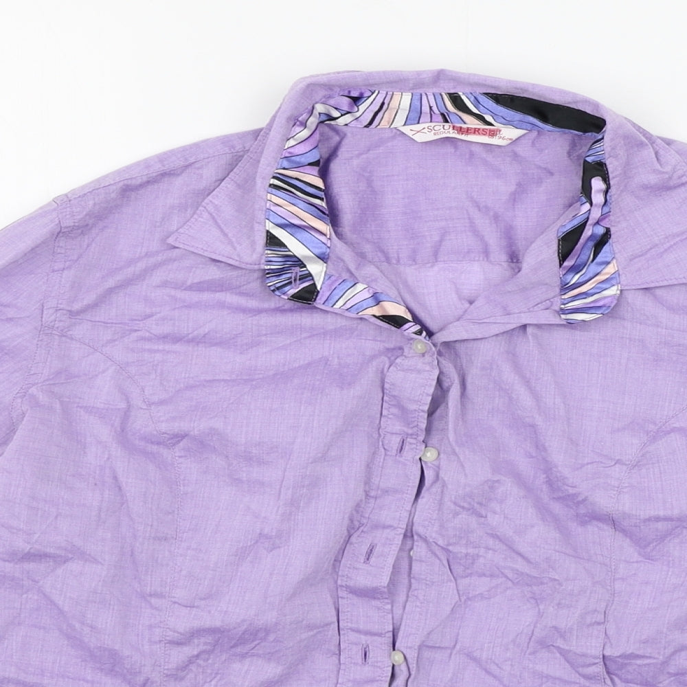 Scullers Boys Purple   Basic Button-Up Size L
