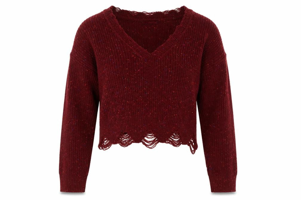 Zaful Womens Red   Pullover Jumper Size 8