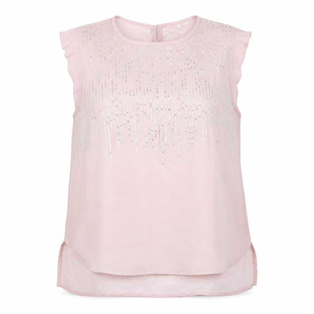 NEXT Womens Pink   Basic T-Shirt Size 16  - details on chest