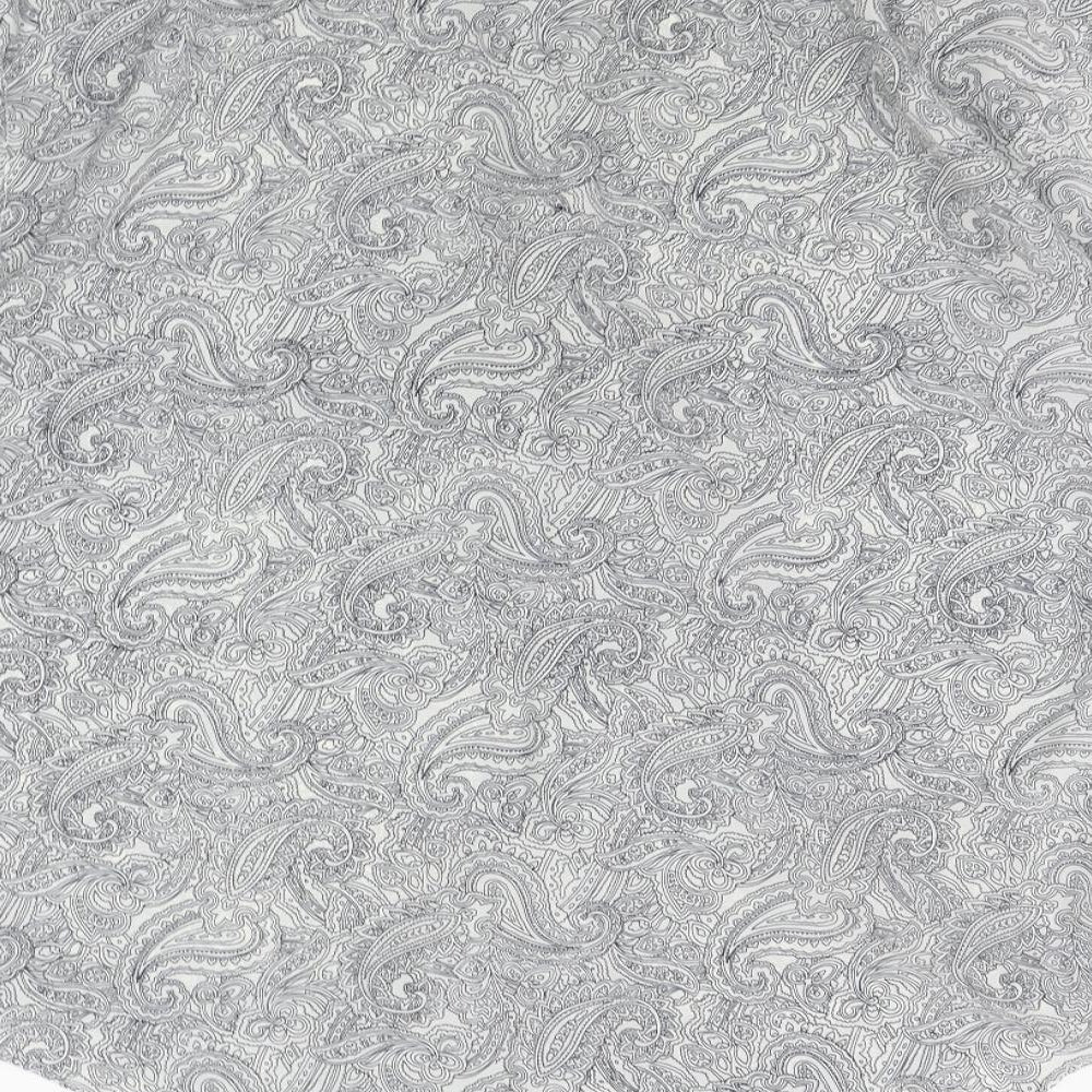 WATCHOUT Mens Grey Geometric   Button-Up Size L