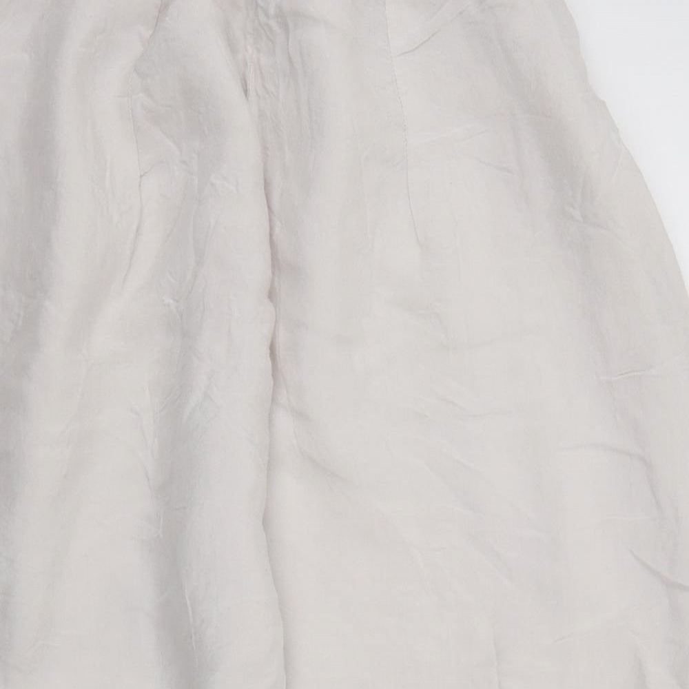 EXTRA CLUB Womens Grey   Cropped Trousers Size XL L21 in - Elasticated Waist