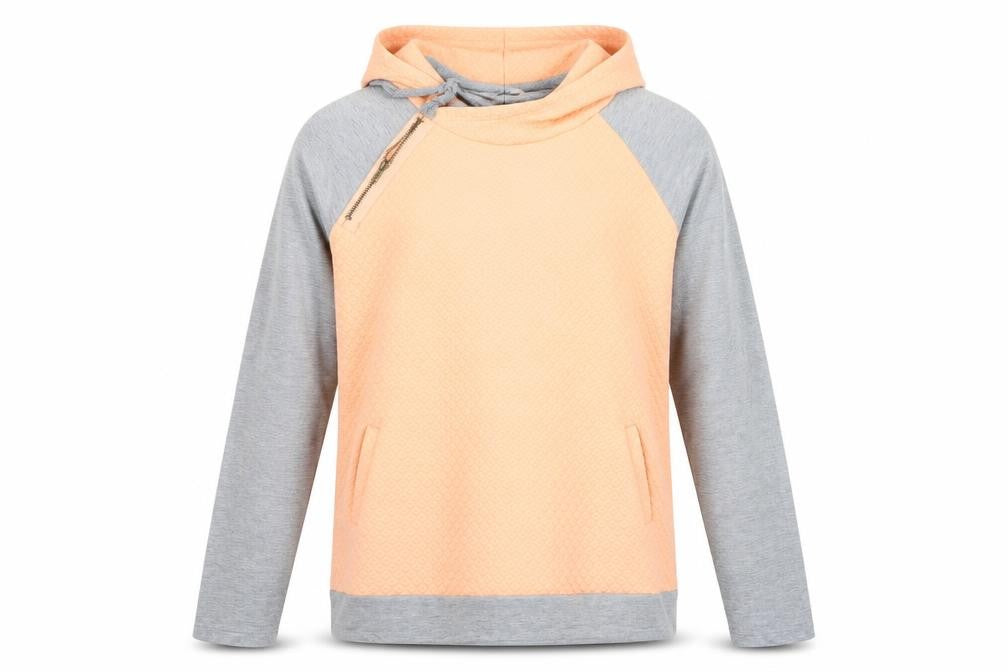 Yidarton Womens Orange   Pullover Hoodie Size L