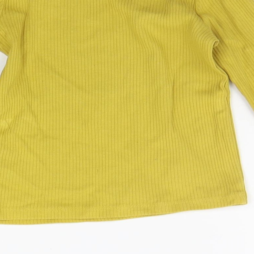 F&F Girls Yellow   Basic T-Shirt Size 4-5 Years