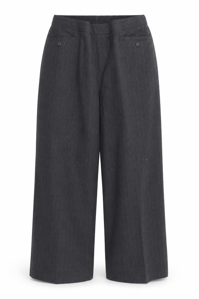 Bonmarché Womens Grey Trousers Size 12 L23 in - Elasticated Waist