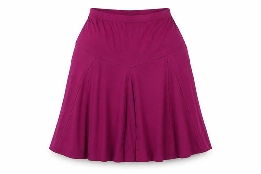 Damart Womens Purple   A-Line Skirt Size 10  - Elasticated Waist