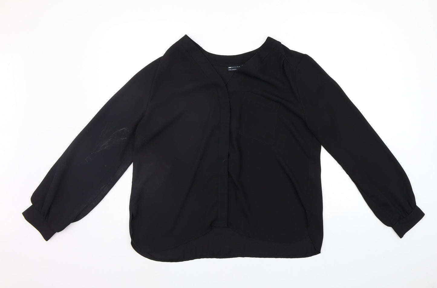ASOS Womens Black   Basic Blouse Size 14