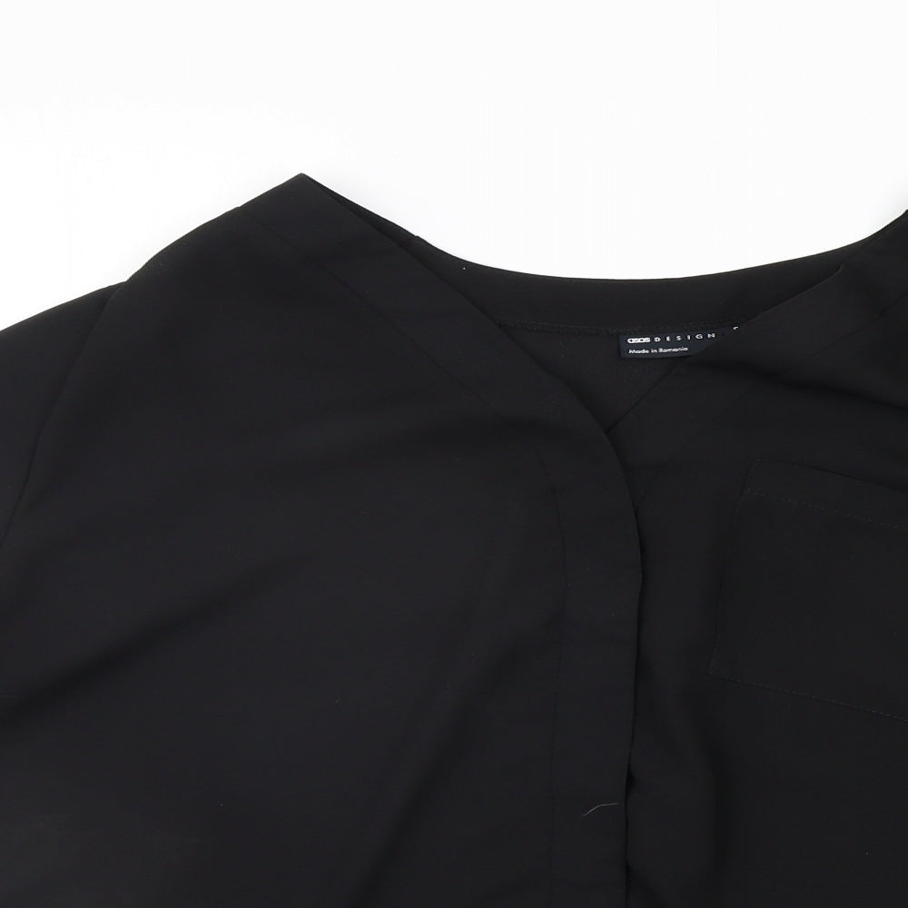 ASOS Womens Black   Basic Blouse Size 14