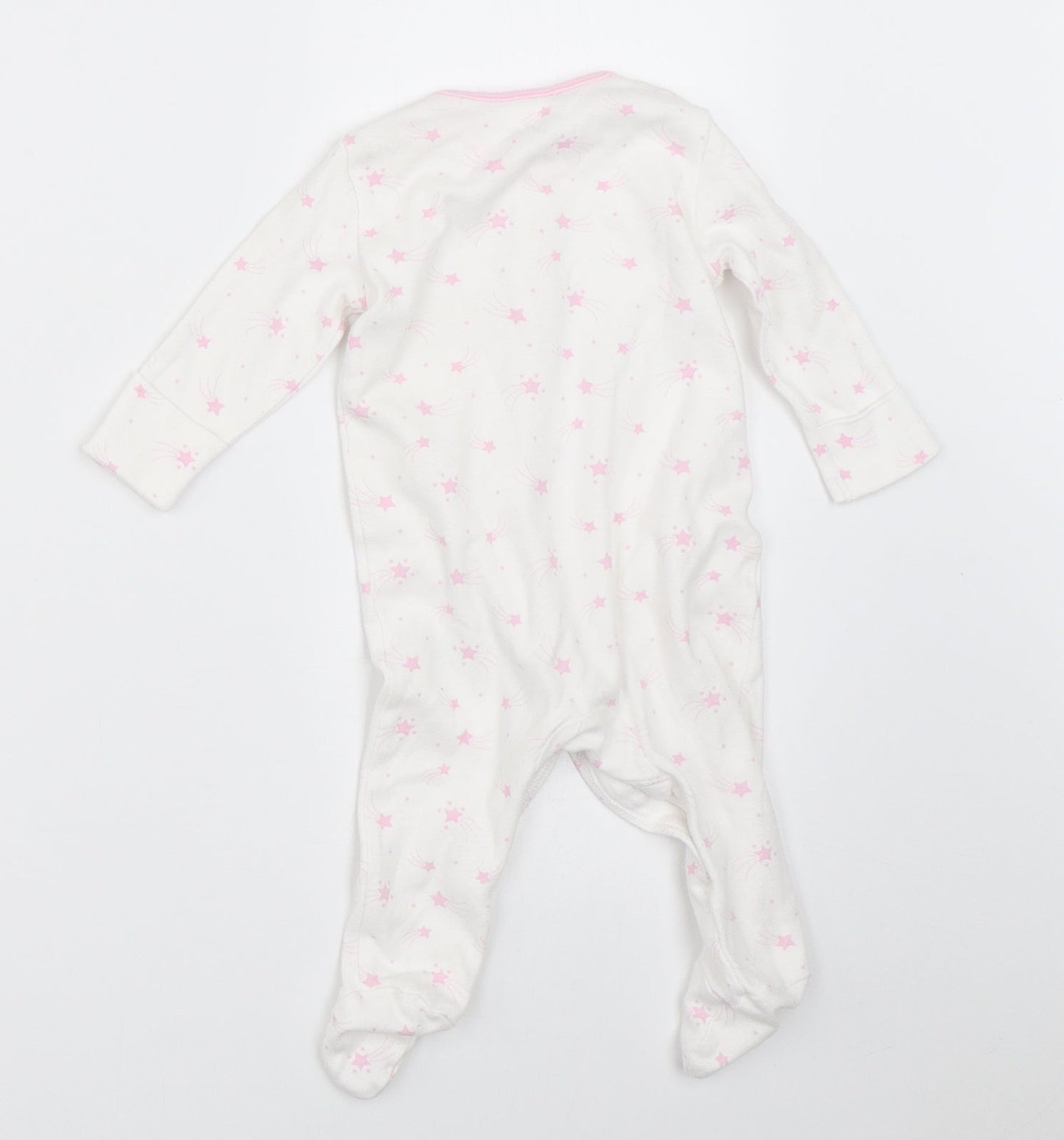 Matalan Girls White   Babygrow One-Piece Size 3-6 Months