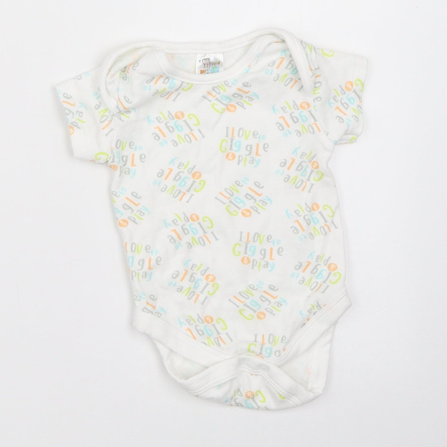 B&M Baby White   Babygrow One-Piece Size 3-6 Months