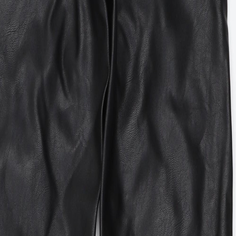 H&M Womens Black   Capri Trousers Size 34 L29 in