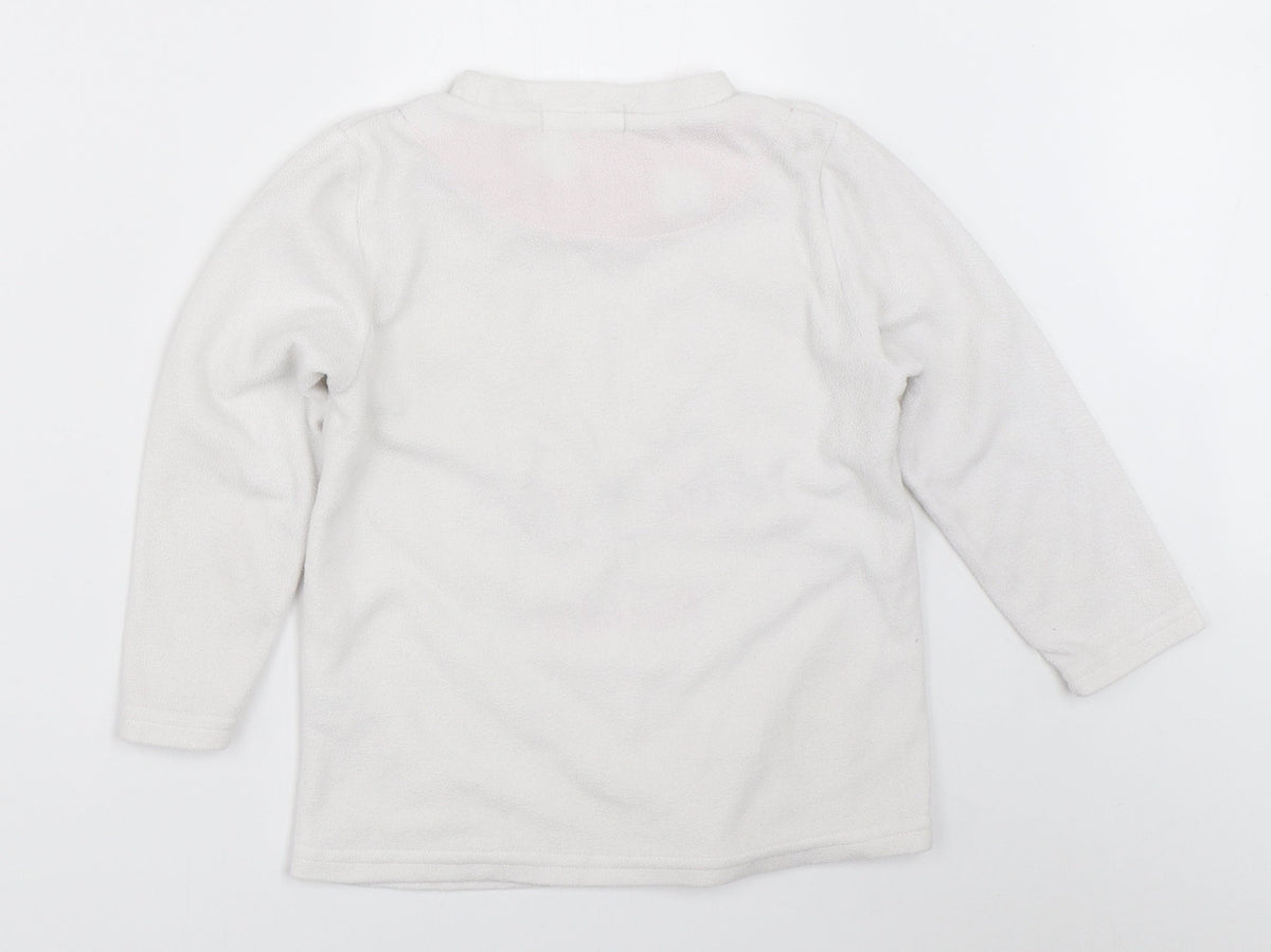 Eddie & Ella Girls White Spotted  Top Pyjama Top Size 7-8 Years