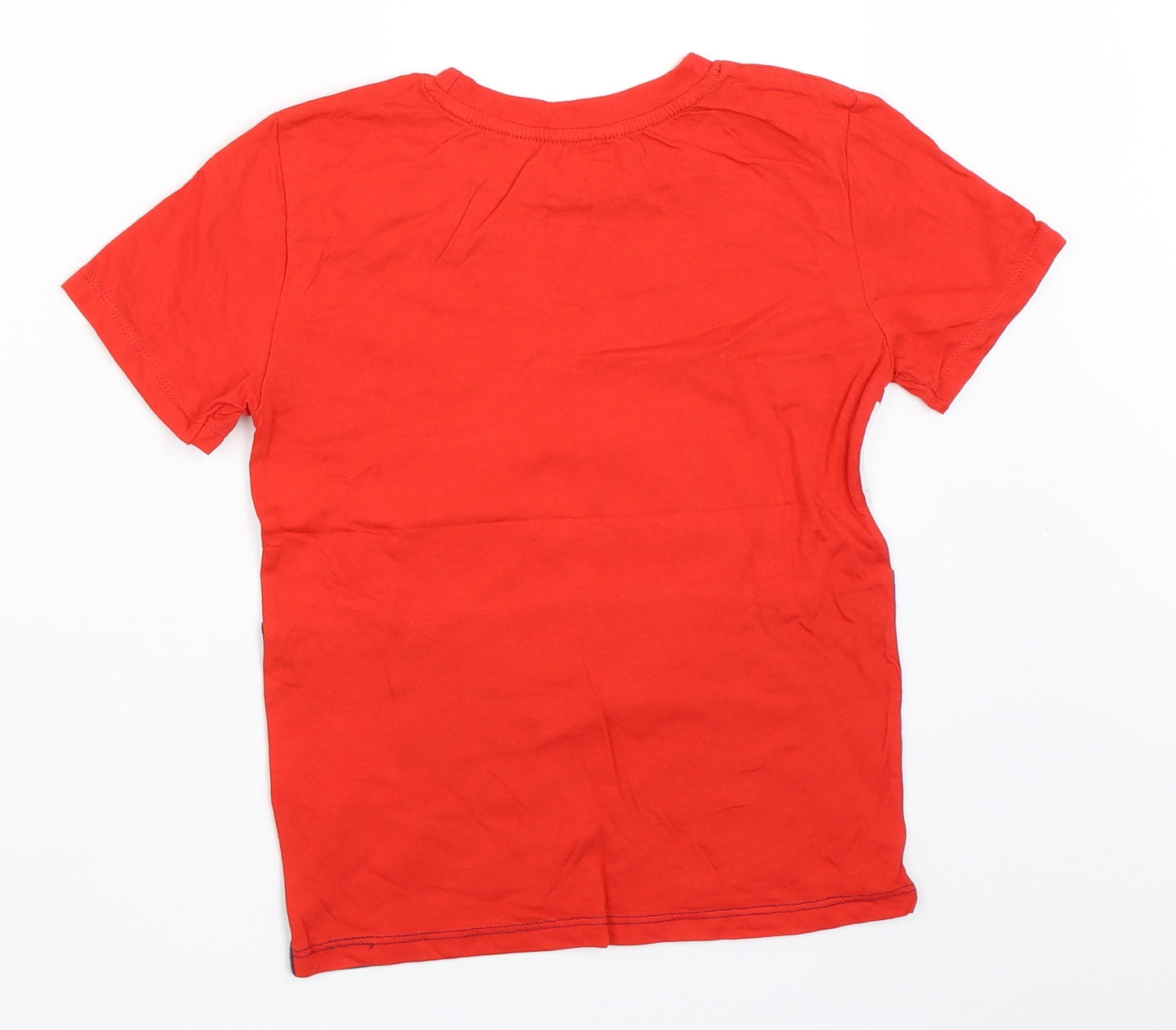 H&M Girls Red   Basic T-Shirt Size 6-7 Years