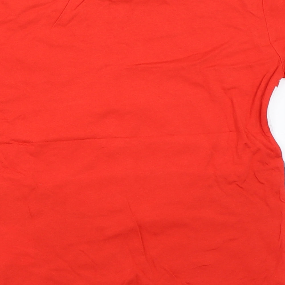 H&M Girls Red   Basic T-Shirt Size 6-7 Years
