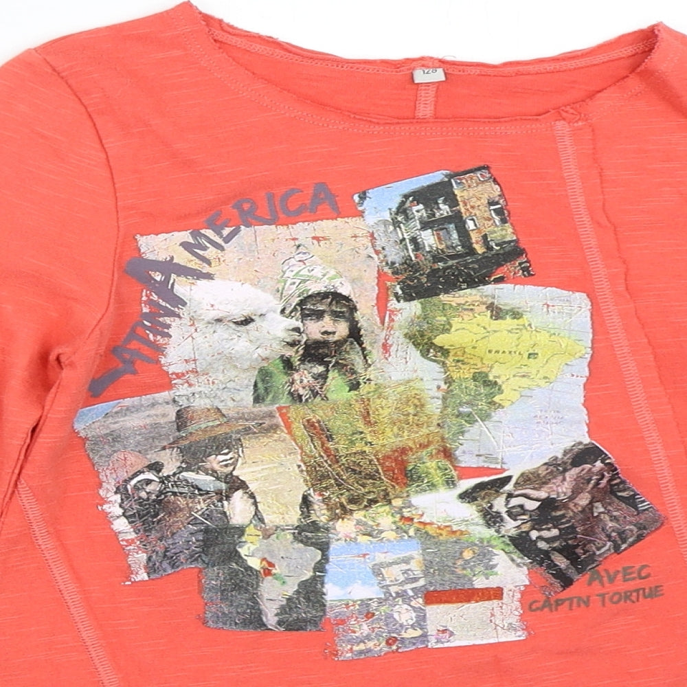 Captn Tortue Girls Pink   Basic T-Shirt Size 8 Years