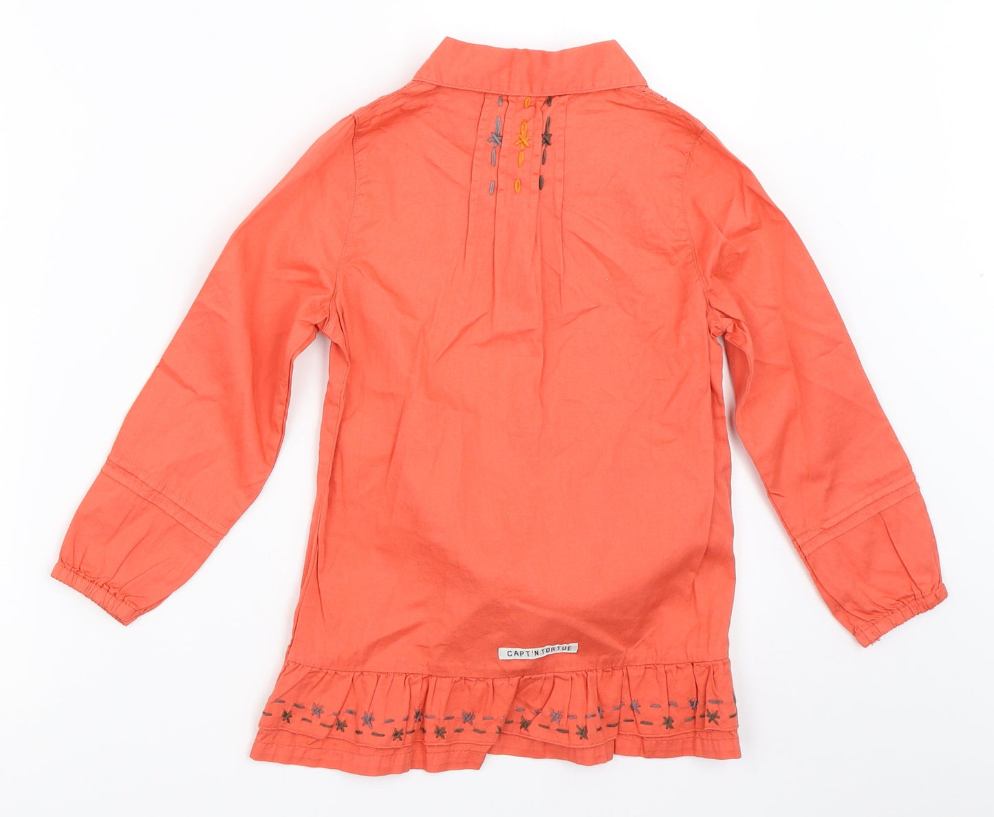 Captn Tortue Girls Pink   Basic Button-Up Size 6 Years