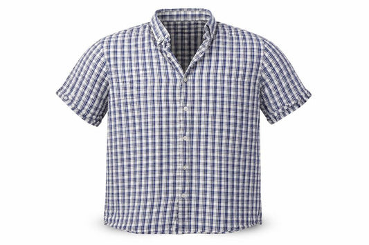 F&F  Mens White Check   Button-Up Size L