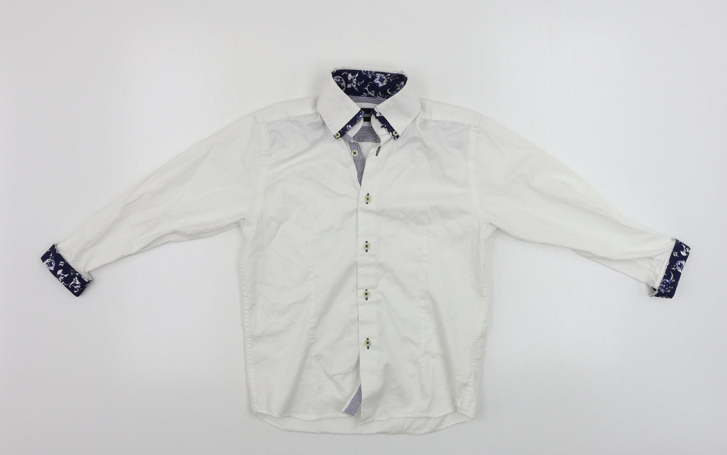 eighteen Boys White   Basic Button-Up Size 9-10 Years