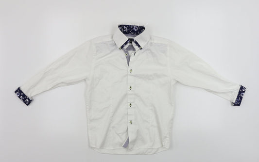 eighteen Boys White   Basic Button-Up Size 9-10 Years
