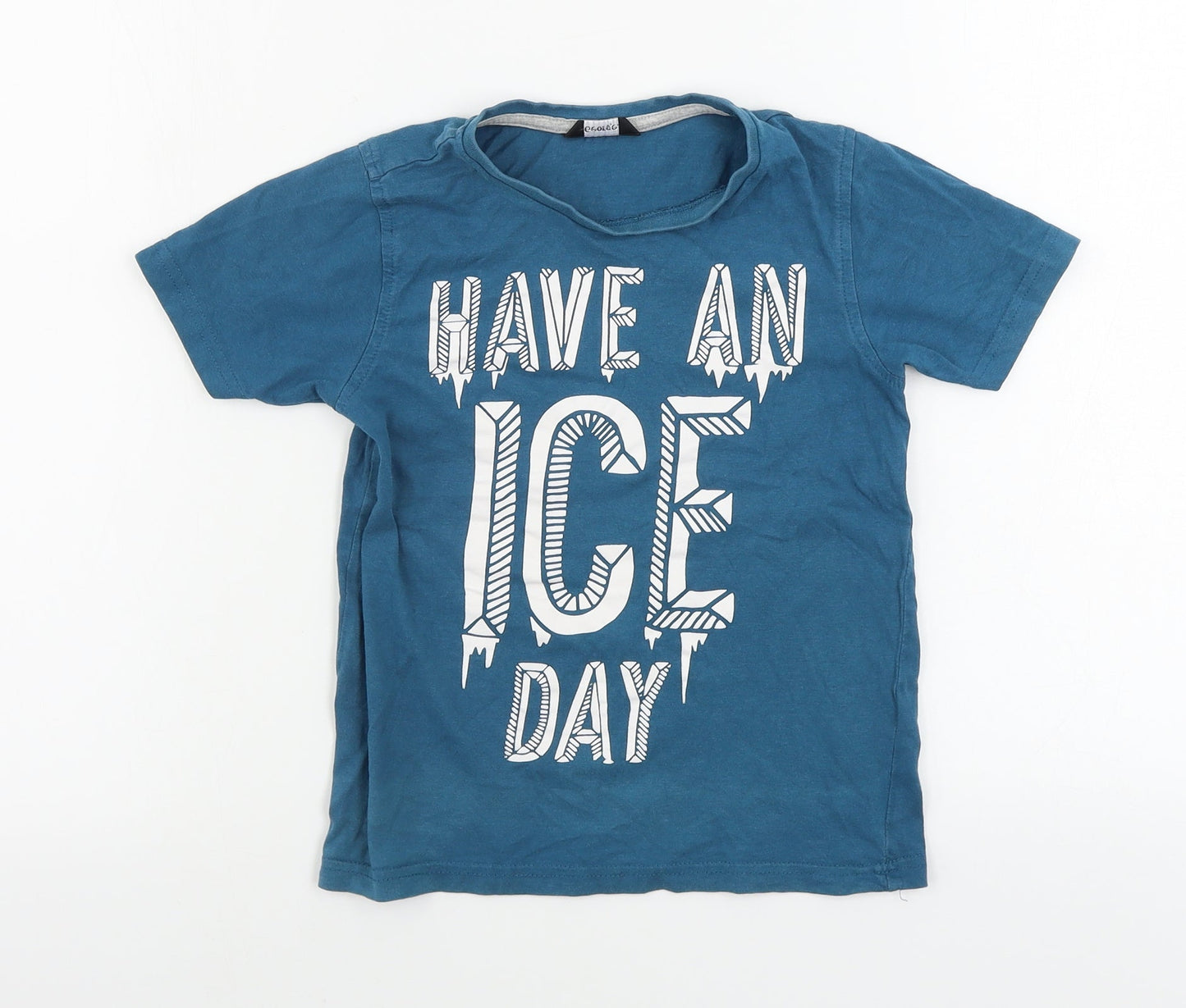 George  Boys Green   Basic T-Shirt Size 7-8 Years