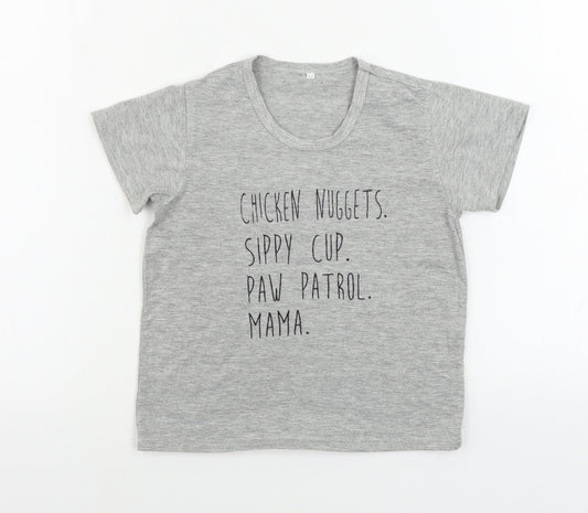 Preworn  Boys Grey   Basic T-Shirt Size M