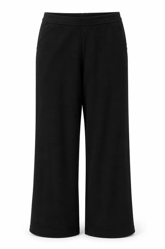 St Michael Womens Black Paisley Trousers Size 14 L30 in
