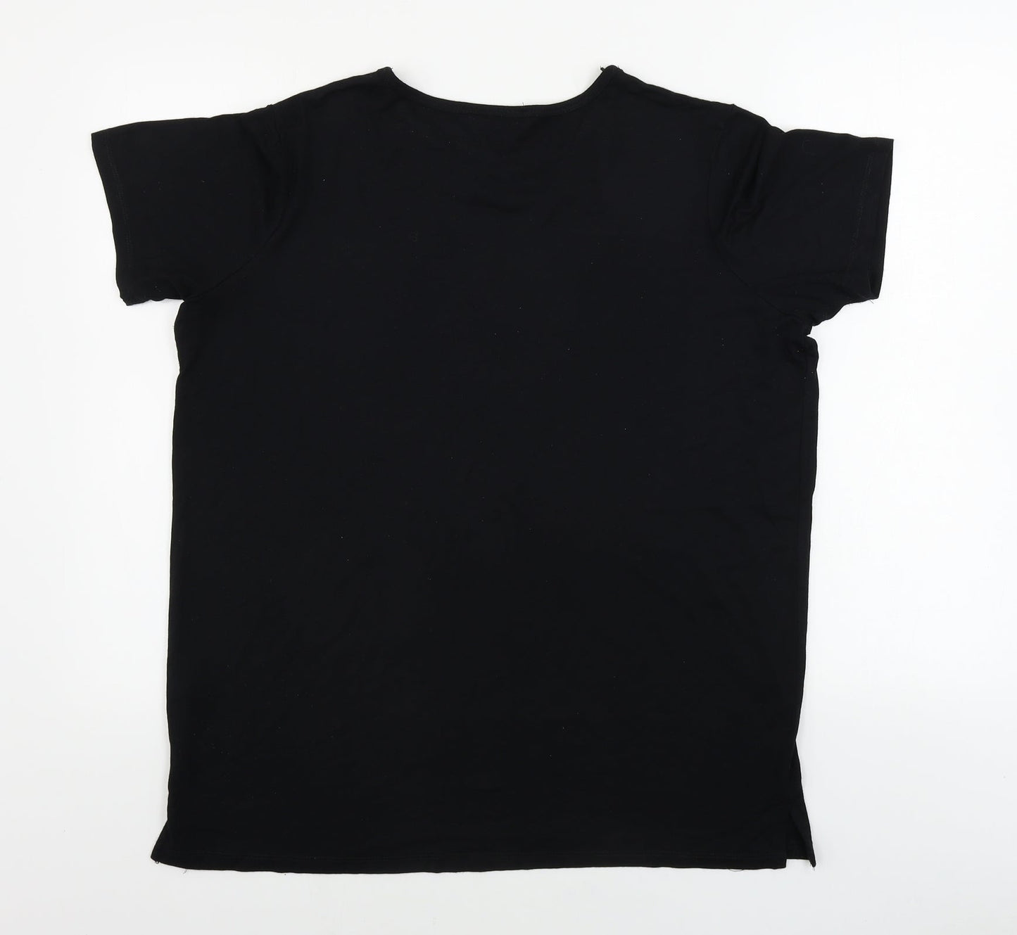 Select  Womens Black   Basic T-Shirt Size 14
