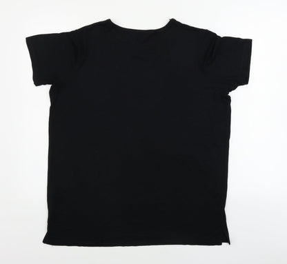Preloved Select  Womens Black   Basic T-Shirt Size 14 - Back