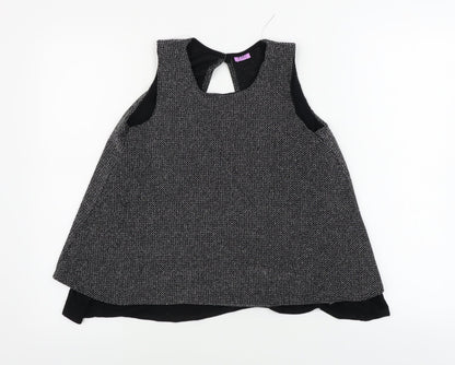 Additional front view of F&F girls’ grey basic blouse, size 12-13, years