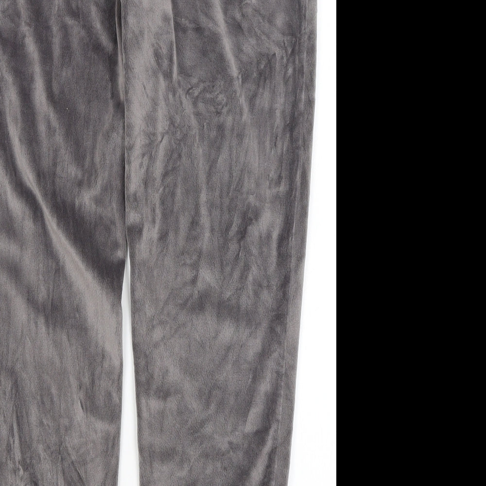 Preworn Womens Grey Solid  Capri Pyjama Pants Size 12