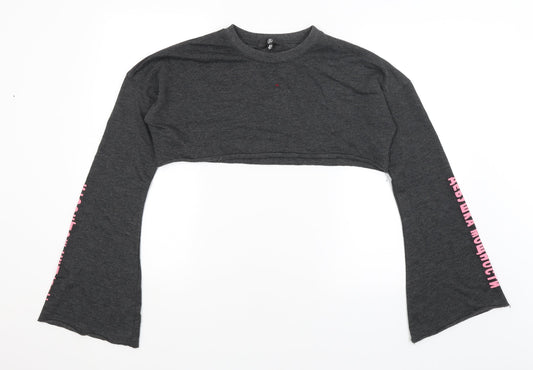 Missguided Womens Grey   Pullover Jumper Size 8