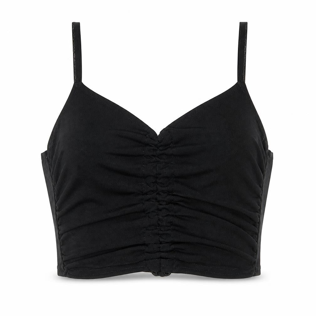 Nasty Gal Womens Black   Cropped Tank Size 8