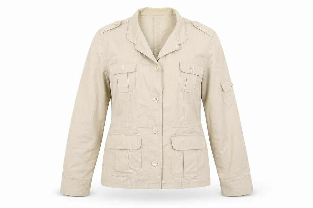 Todays Woman Womens Beige   Jacket  Size 14