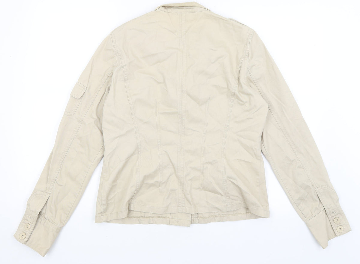 Todays Woman Womens Beige   Jacket  Size 14